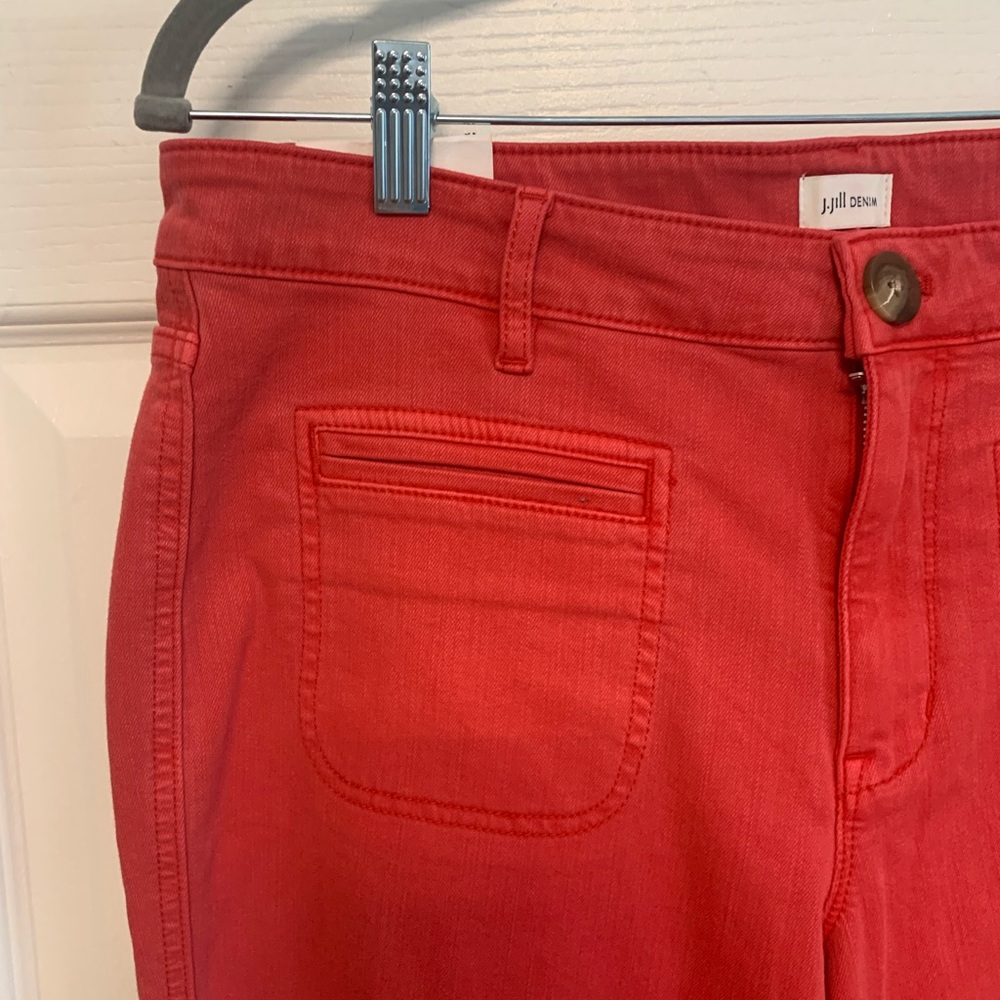 J. Jill Coral Wide Leg Crop Pants. Size 10 - Picture 4 of 14